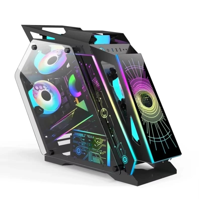 Game Computer Cabinet Computer Chassis Mini Computer Chassis Acrylic Transparent Chassis
