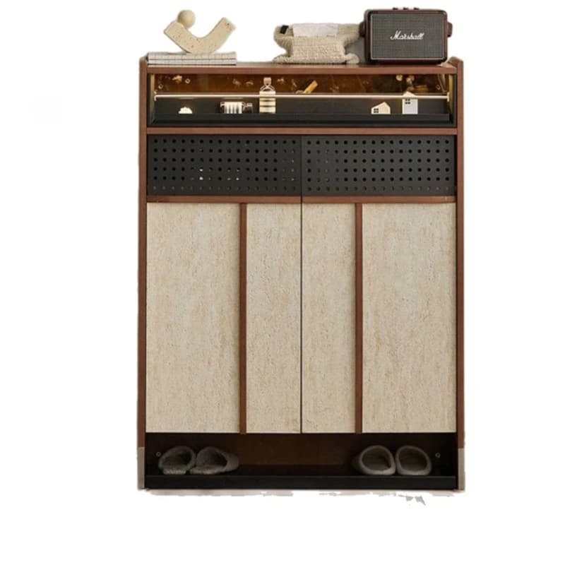 Medieval style entrance cabinet Small apartment narrow locker