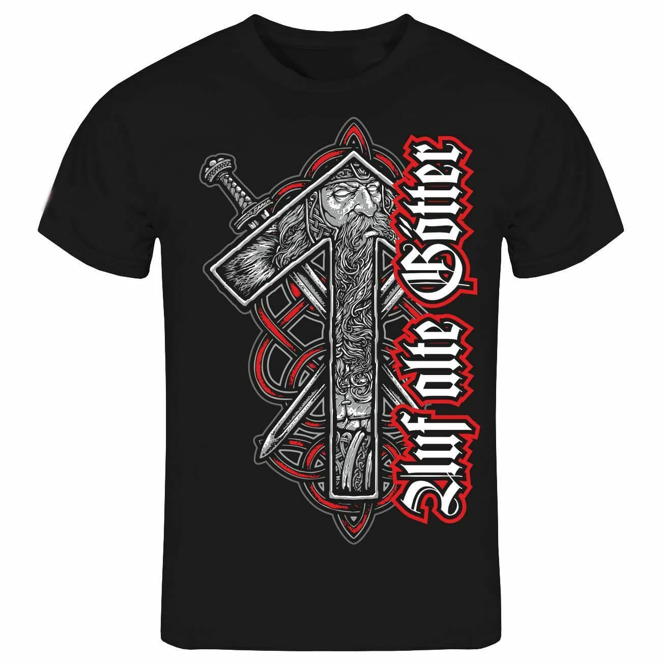 Nordic Vi Kings Odin God of War Runes T Shirt. New 100% Cotton Short Sleeve O-Neck Casual T-shirts Loose Top Size S-3XL