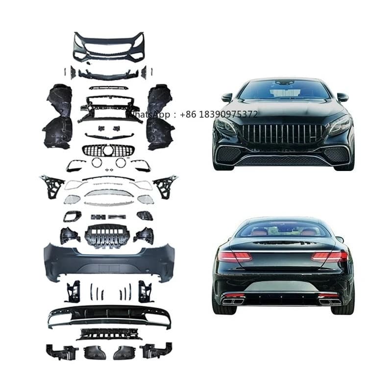 2014-2020 Upgrade Coupe65 Car Modification Bodykit New Front and Rear Bumpers with Fog Light Cut-Outs