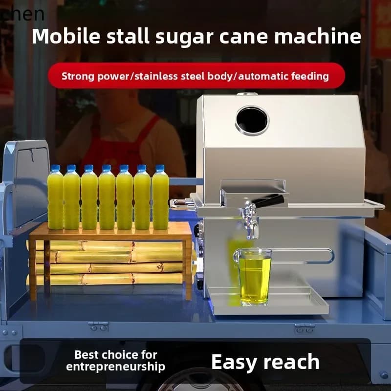 YY- sugarcane machine stainless steel automatic electric small sugarcane machine vertical desktop stall