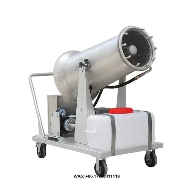 High-efficiency Powerful Agricultural Garden Mist Cannon Sprayer with Motor Pump Gear Remote Control Portable Fog Machine