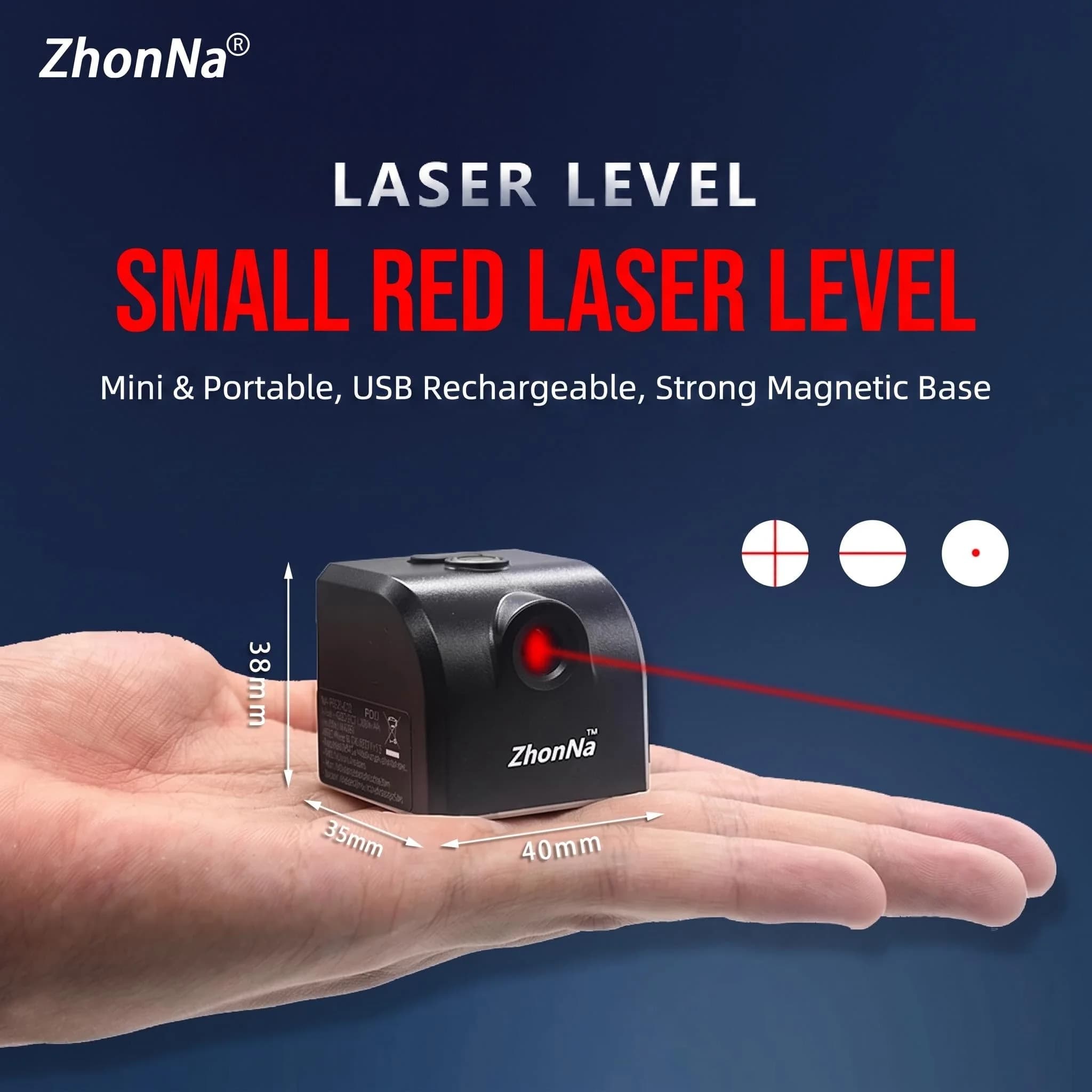 Mini Laser Level RedLight Cross  Horizontal Vertical Line Calibrator Measurement Tool  Portable  With Adsorption Function REPAIR