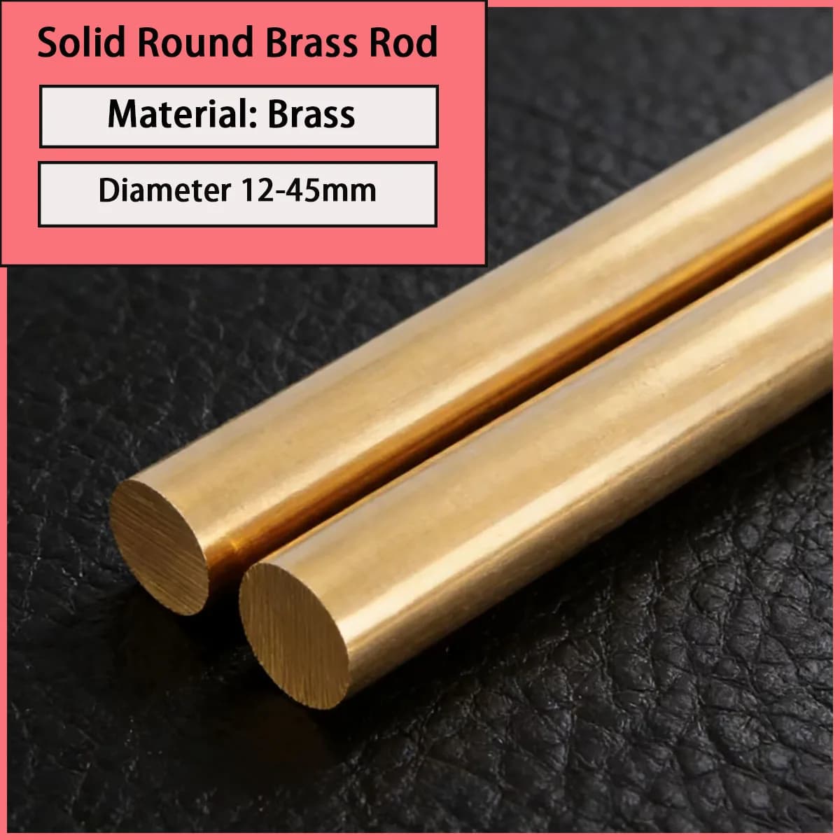 Solid round brass rod with a diameter of 12-45mm is used for electrical contacts, precision parts, hardware decoration, etc