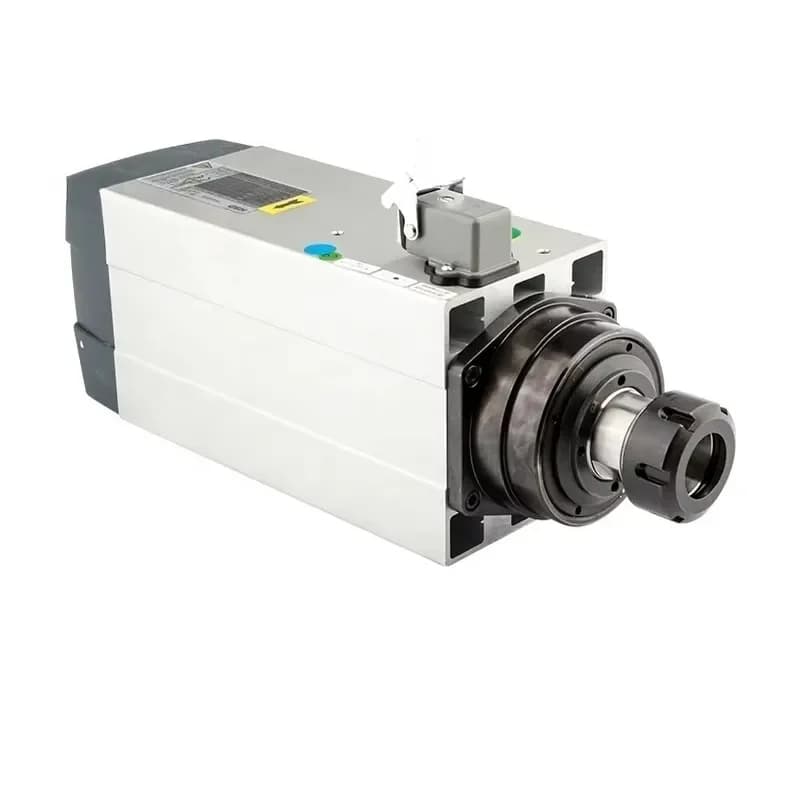Spindle Motor Hs d 4.5kw Square Air-Cooled ER32 18000rpm 9.7A Italian Motor 300Hz 380V for CNC Router Machine Engraving Italy
