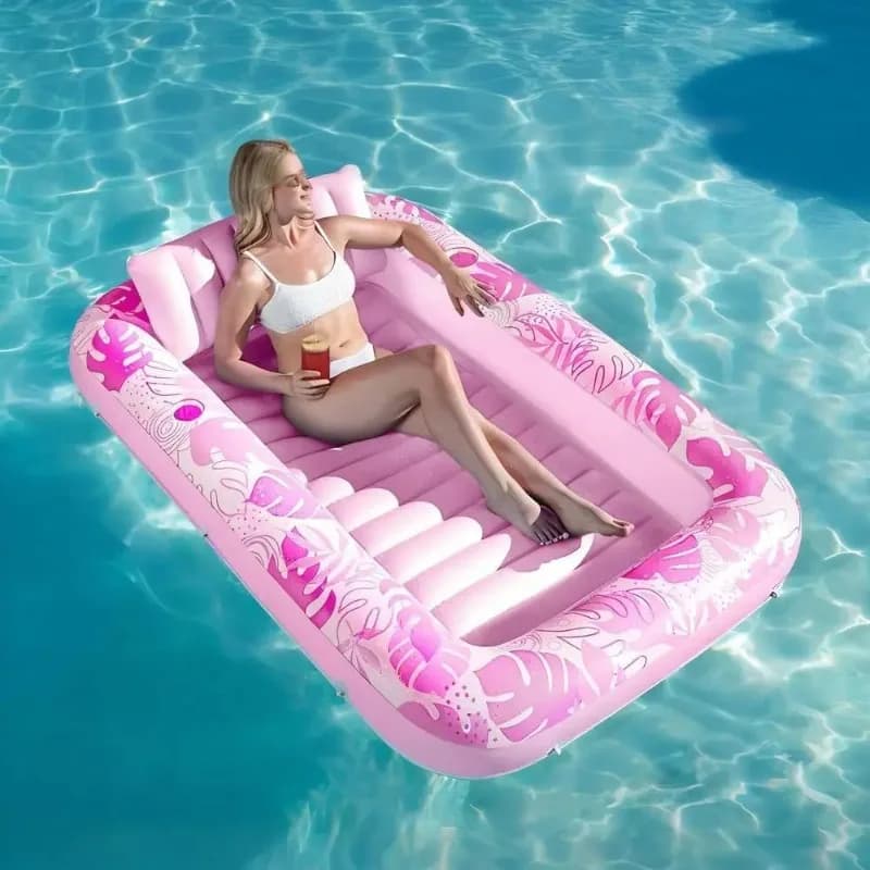 Ultra-light Portable Inflatable Large-capacity Double Single Swimming Floating Air Cushion Bed Adults Enjoy Comfortable Time