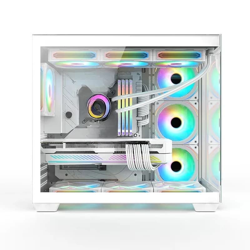 Panoramic room e-sports game water-cooled computer host case side transparent sea view room chassis full transparent