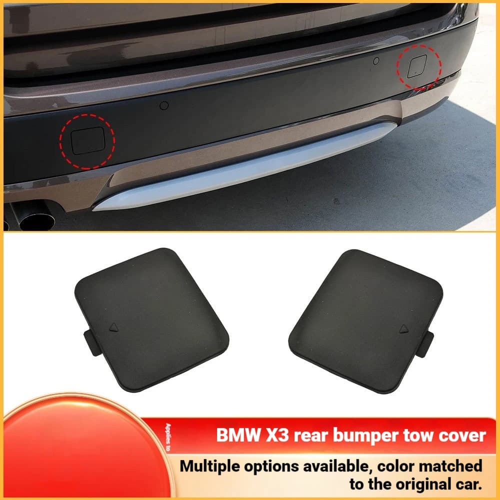 For BMW X3 Rear Bumper Trailer Cover F25 Rear Bar Traction Hook Hole Cover 51127272415