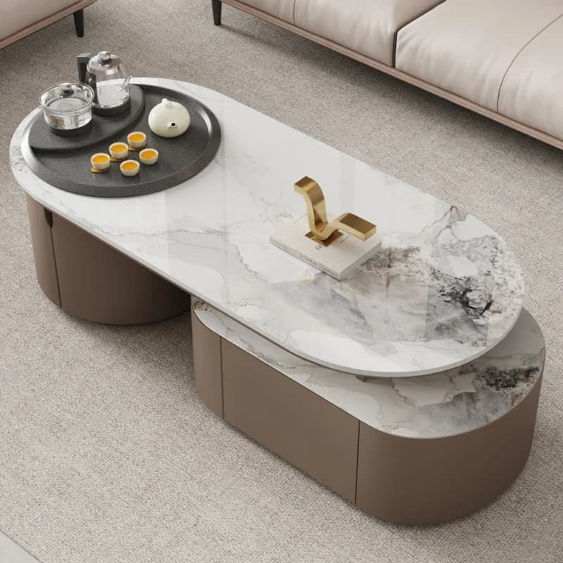 Storage Luxury Side Table Design Wood Extendable Floor Organizer Wooden Side Table Living Room Kaffee Tische Home Furniture