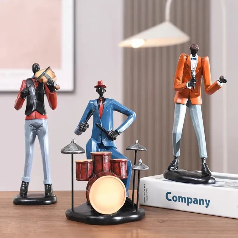 Creative Luxury Art Band Character Statues Living Room TV Cabinets Bedroom Decoration Accessories Home Popular Crafts Decoration