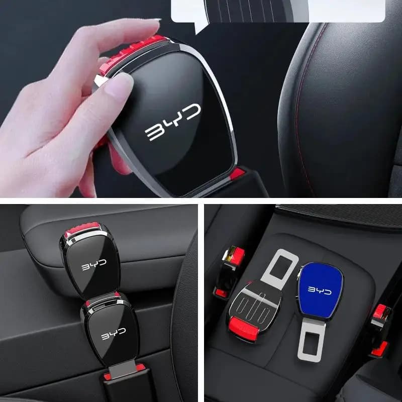 Car Seat Belt Extender Safety Buckle Connector Adapter for BYD Atto 3 Seal Dolphin Han Tang Song Yuan Interior Accessory