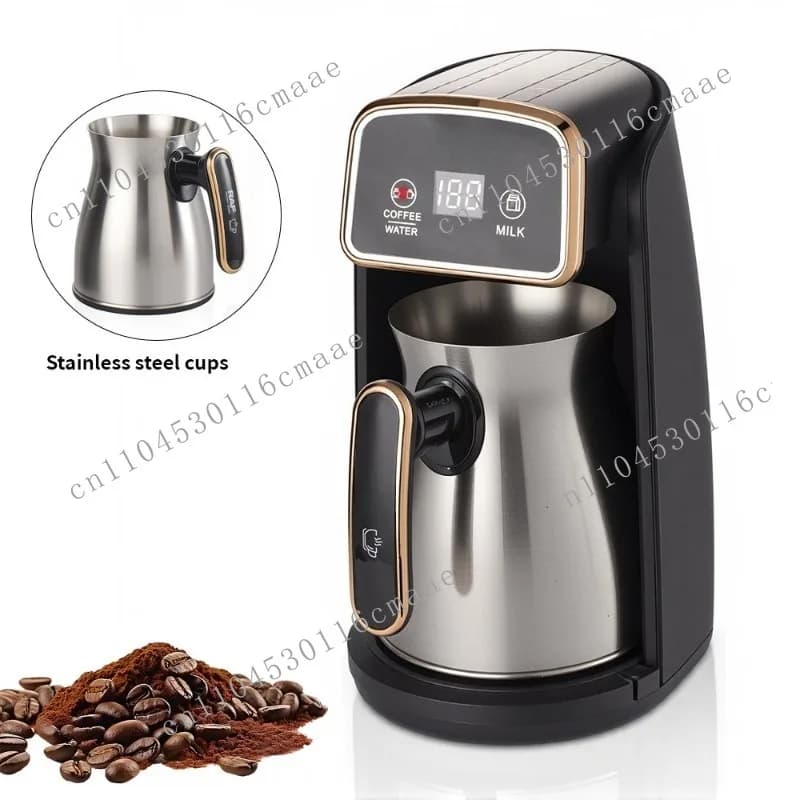 Electric Coffee, Stainless Steel Cup, Turkish Coffee Maker, Coffee , Tea Maker, Milk Heater