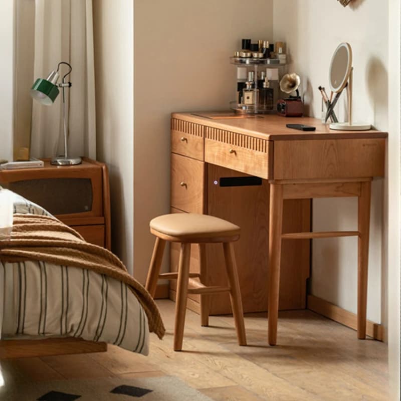 *w forGlass Storage Vanity Wooden Modern Small Drawer Dressers Bedroom Design Display Tocador Maquillaje Bedroom Furniture d
