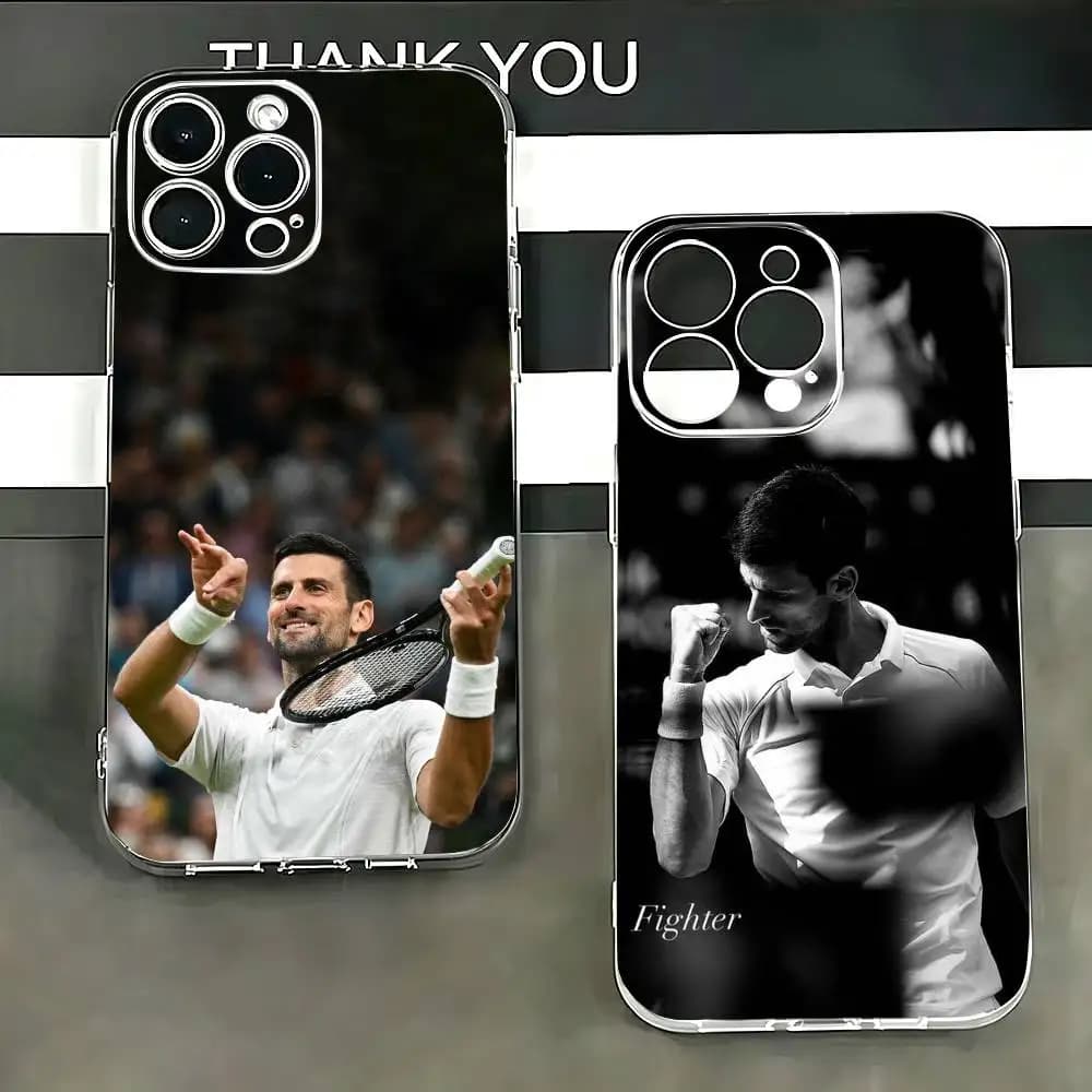 N-Novak Djokovic  Phone Case For iPhone 17 16 15 14 13 12 11 Mini Pro Max Plus Transparent Cover