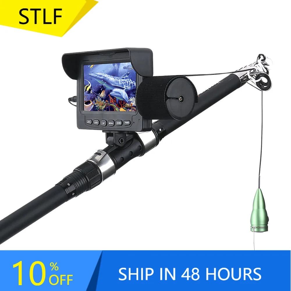 1200TVL Underwater Fishing 4.3" 15M Cable 6 IR LED Night Vision for Ice Fishing