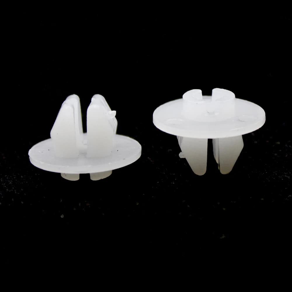 Auto Plastic White Round Head Nut Grommet Clip White Fastener Snaps Clips