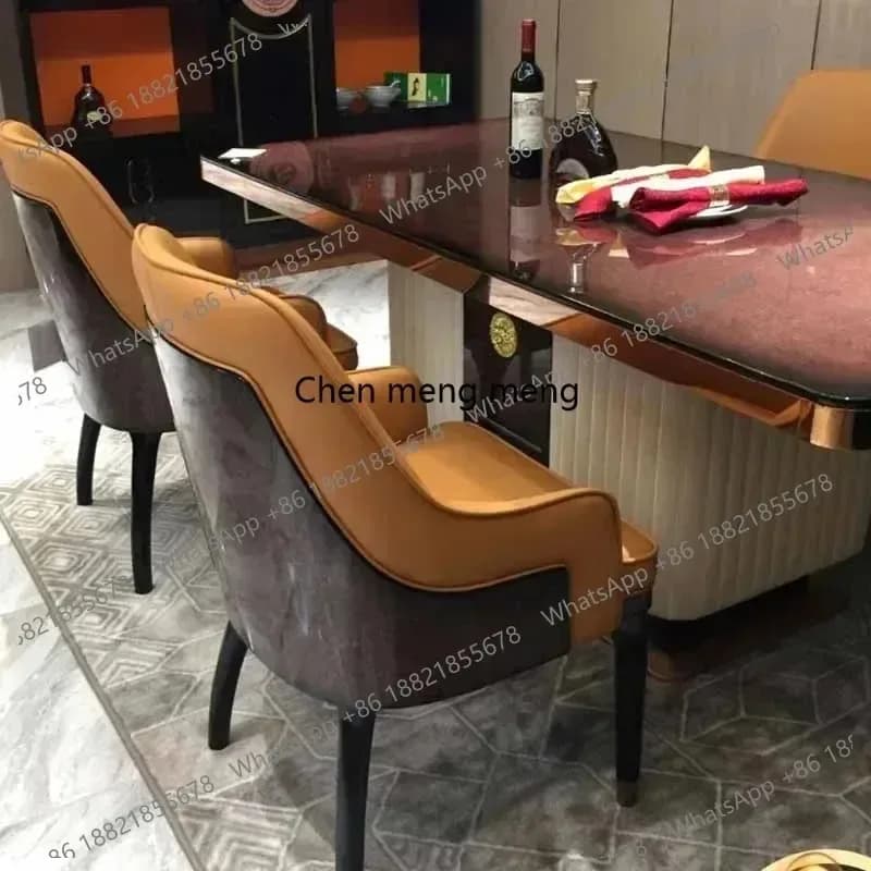 K153  K153  Living Room Armrest Dining Chairs Kitchen Luxury Nordic Modern Chair Ergonomic Wood Balcony High Sillas De Comedor F