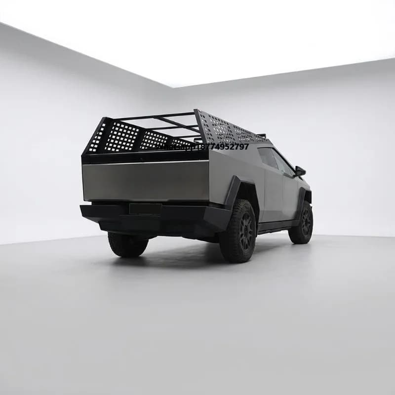 HASUR Extreme 500kg Load Capacity Bolt Fixed AI Die Cast Roof Rack Basket Compatible with  Cybertruck Full Size Roof