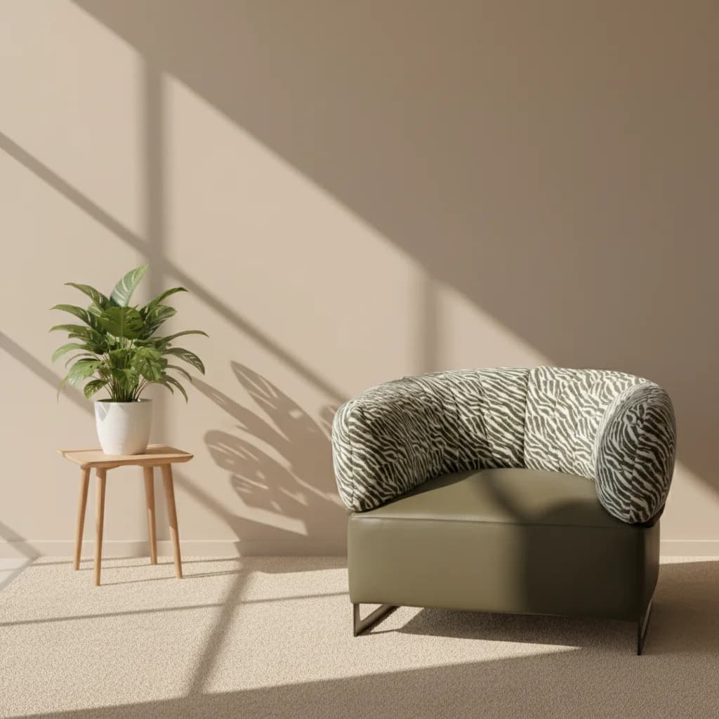 #Modern Leather Swivel Tufted Armchair For Living Room Dining Outdoor & Villa Use