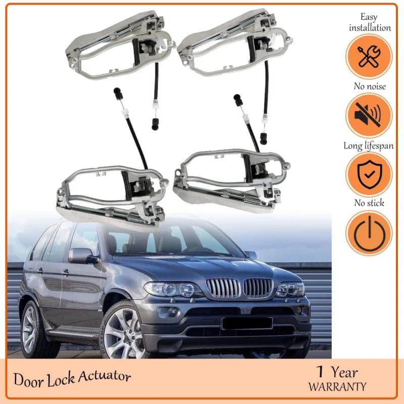Front Rear Left Right Outside Door Handle Carrier For BMW E53 X5 2000-2006,oem 51218243615,51218243616,51228243635,51228243636