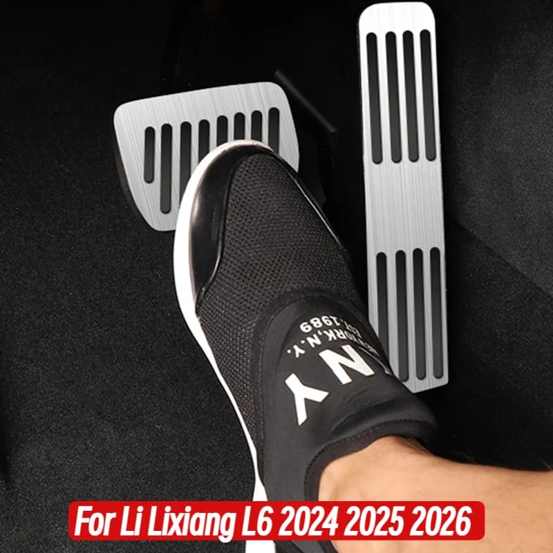 For Li Lixiang L6 2024 2025 2026Car Foot Pedal Pads Covers Accessories Accelerator Brake Rest Pedal Pads Mat clutch pedal