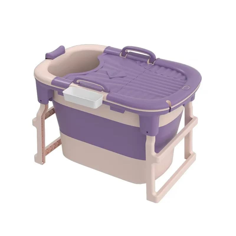 Adult bath bucket, bath bucket foldable, heightened and lengthened plastic bathtub, thermal insulation bath