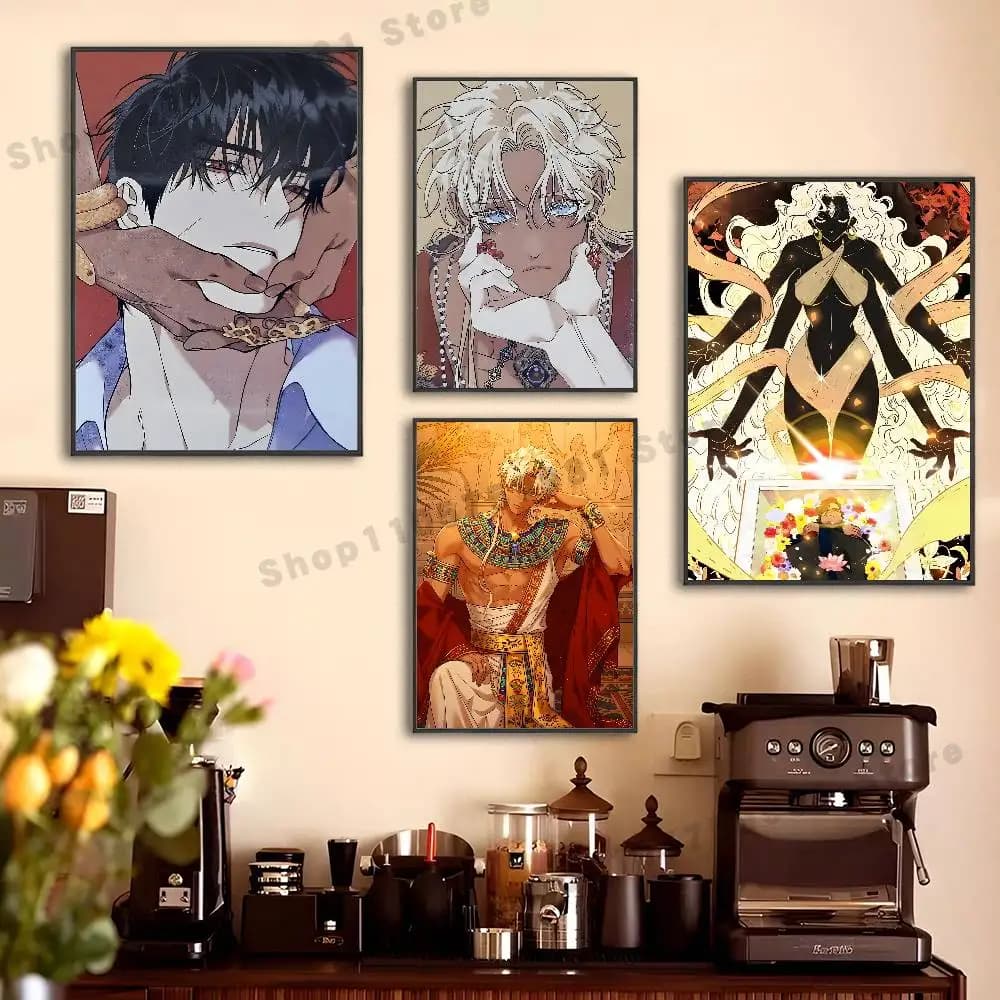 B-Blossoms of the White N-Night Poster HD Art Sticky Wall Waterproof For Bedroom Game Room Wall Home Decor Gifts