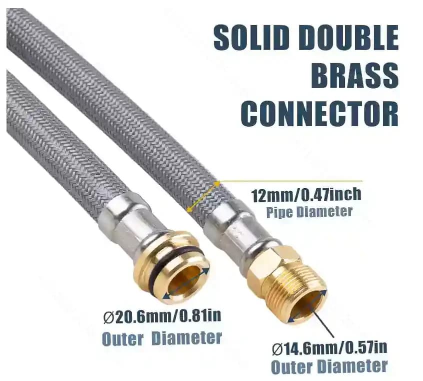 Compatible with Grohe 48293000, Flexible Pull‑Out Kitchen Faucet Hose, Replacement Water Pipe Assembly for Sink Mixer Tap Repair