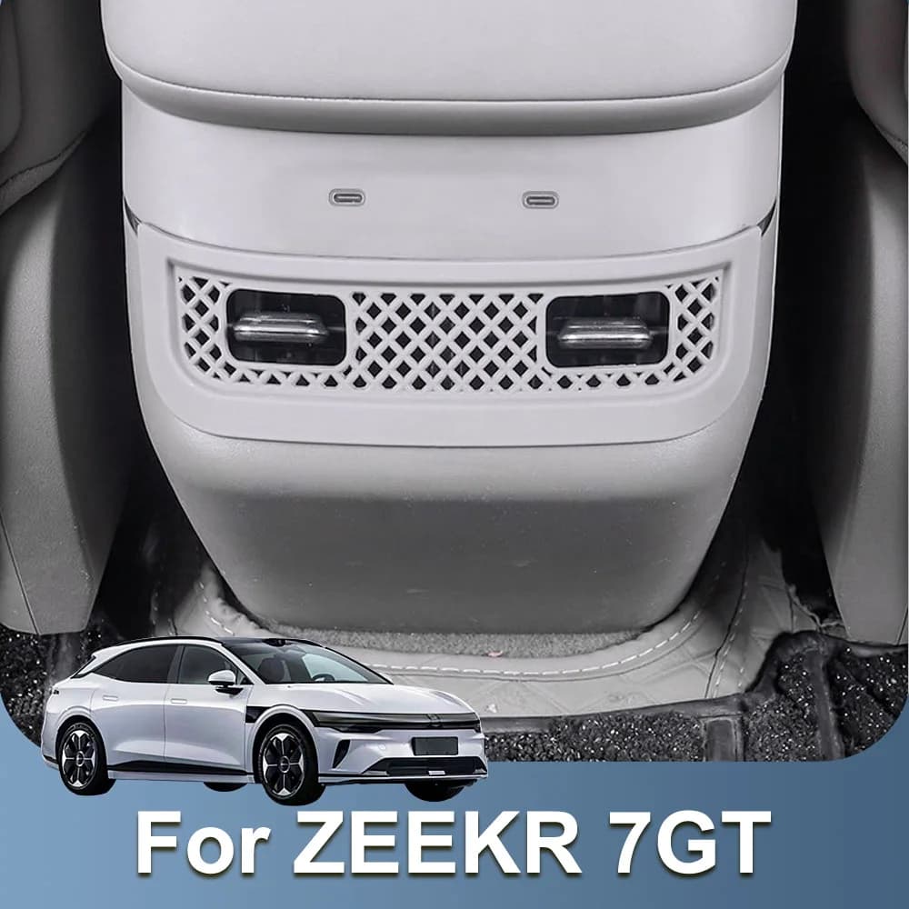 Rear Air Conditioning Vent Mask Fit For ZEEKR 7GT 2026 2027 ABS Material Anti Blocking Cover Automotive Modification Supplies