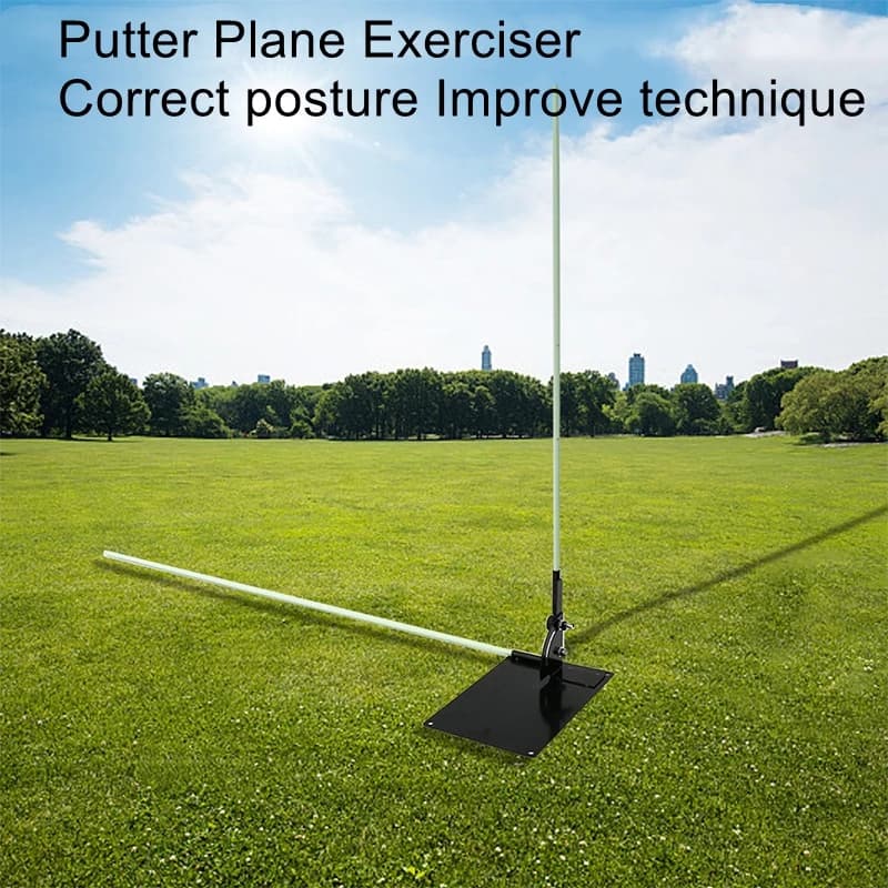 Golf Swing Putter Flat ExerciserAdjustable AngleBeginner's PositionCorrective TrainingDirection Indicator Stick