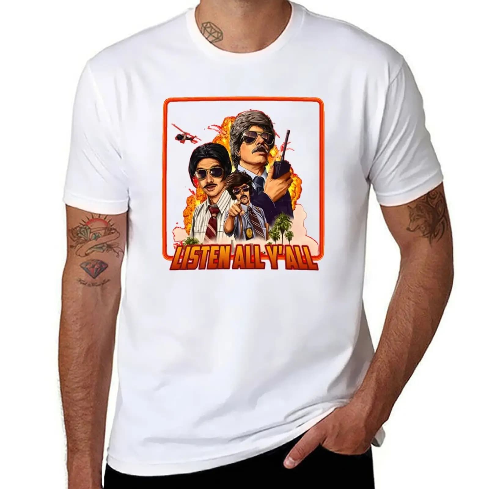 Listen All Y'all Sabotage Beastie Boy T-Shirt man t shirt designer man t shirts graphic T-Shirt