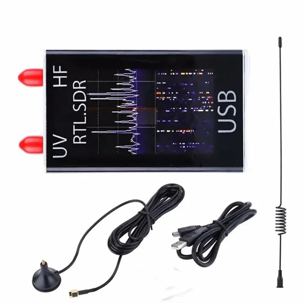 Hot 100KHz-1.7GHz Full Band UV RTL-SDR USB Tuner Receiver RTL-SDR RTL2832U+R820T2 Radio Receiver Wholesale Dropshipping