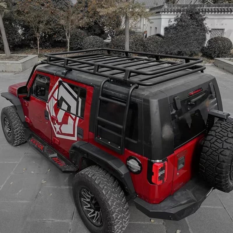 Factory Wholesale New Manganese Steel Black Off-Road Vehicle Luggage Rack for Beijing BJ40 SUV Retrofit/Upgrade Exterior