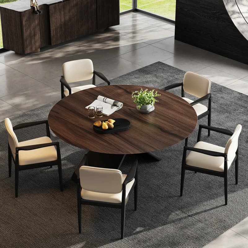 Wooden Beige Dining Chairs Armrest Waterproof Kitchen Vanity Dining Chairs Wood Luxury Modern Meubles De Maison Furniture Home