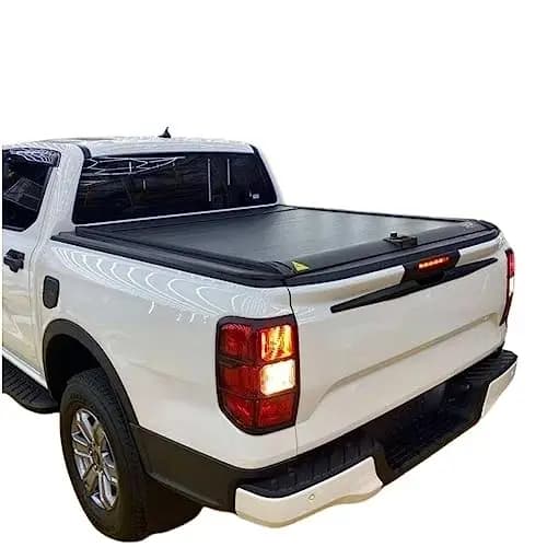 Aluminum Waterproof Hard Type Retractable Tonneau Cover With Manual Roller Lid For Ford F150 Wildtrak Pickup Truck Bed