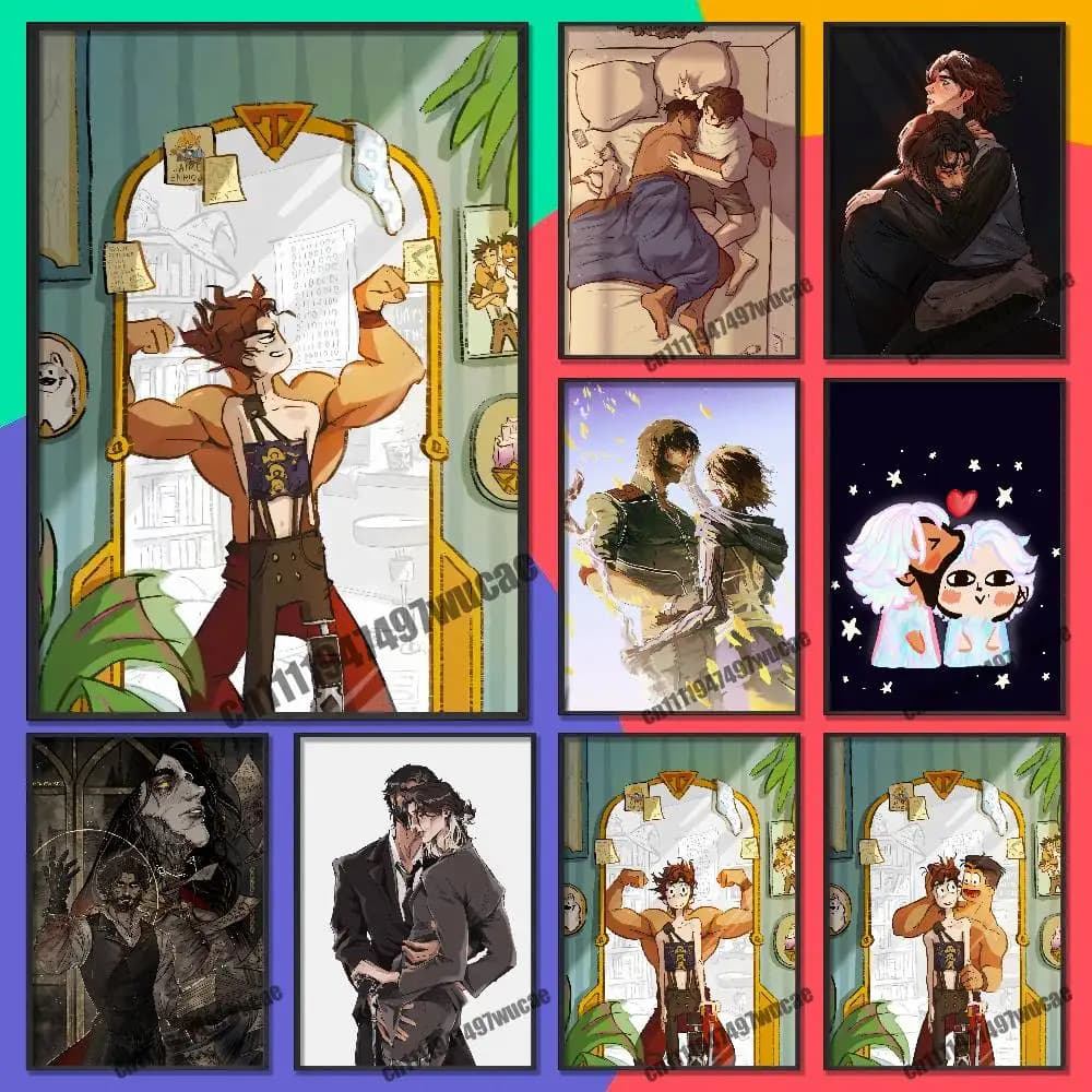 For J-Jayce V-Viktor Jayvik Poster Cover Sticker Paper Home Decoration Custom Self-adhesive Souvenirs Playbill