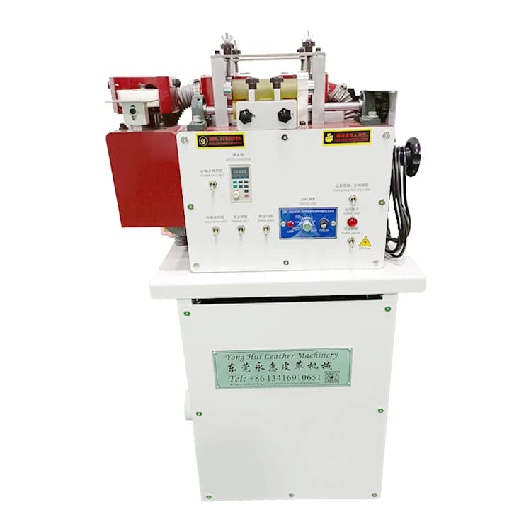 Double Side Leather Belt Edge Grinding Machine Dust Collector Leather Edge Polishing Machine