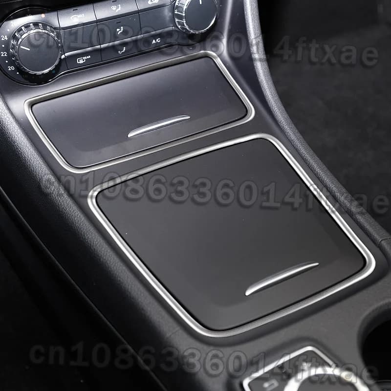 Suitable for Mercedes-BenzGLA CLA A B-class central control water cup holder decorative bright strips modified cup groove strips