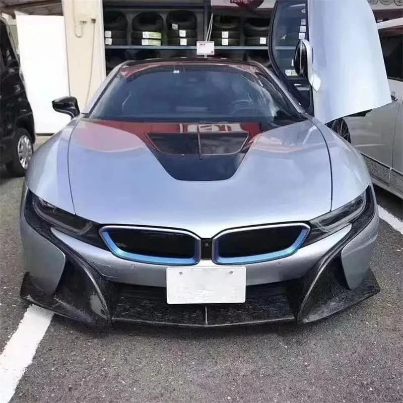 Arrived Top Style Carbon Fiber Body Kit for   I8 With Front Lip Side Skirts Rear Wing Rear Lip