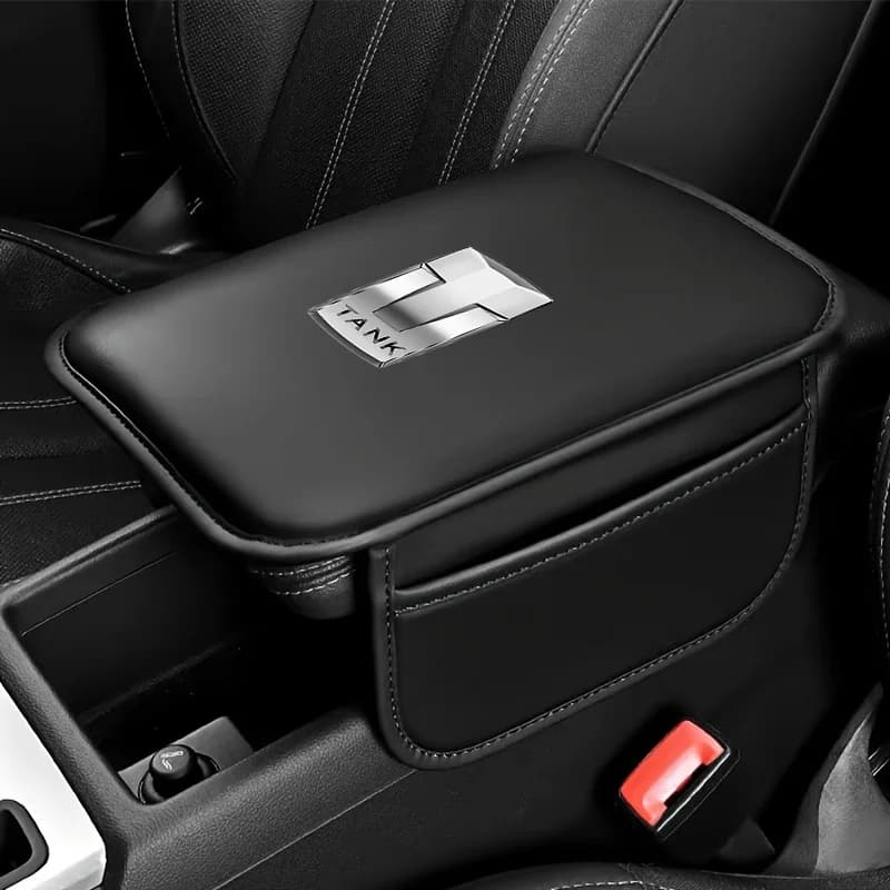PU Leather Armrest Pads for Tank 300 400 500 700 Hi4T Car Center Console Pads Armrest Box Height-increasing Pads Car Interior