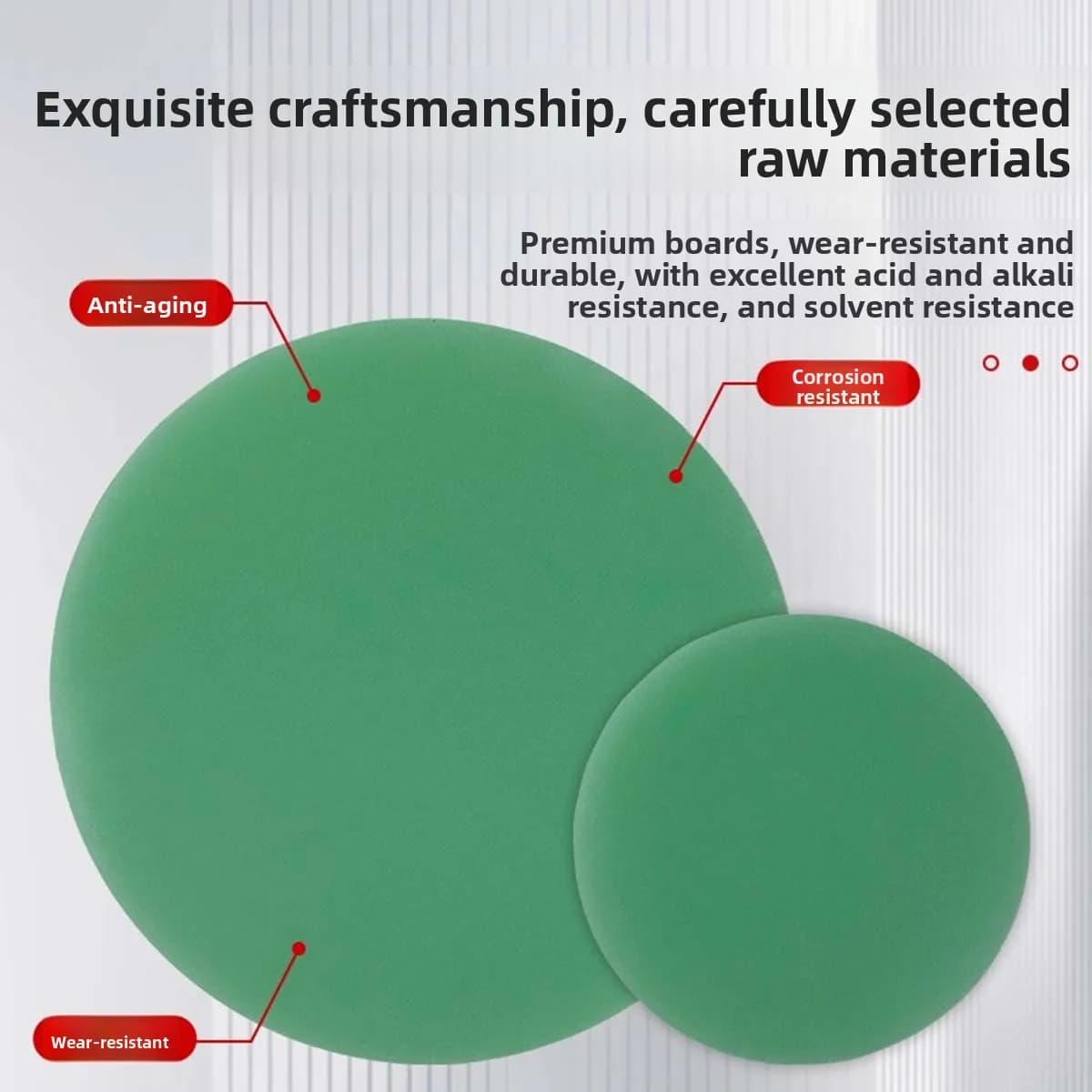 3240 FR-4 Epoxy Resin Plate Round Plate Water Green Epoxy Resin Diameter 80mm -200mm
