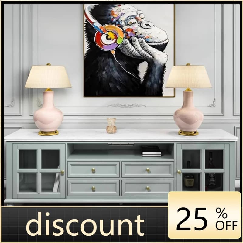 LMM light luxury marble TV cabinet low cabinet combination small apartment living room modern and simple