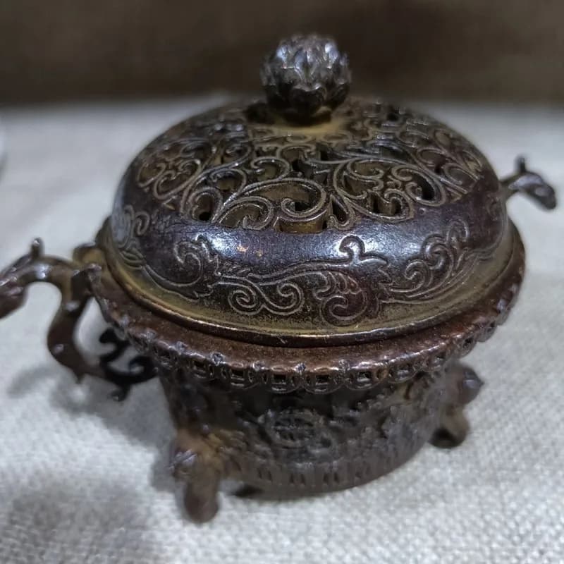 Mini made of alloy, home decoration item, small auspicious cloud incense , Boshan burner