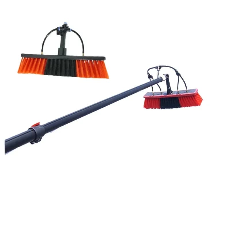 Photovoltaic panel cleaning tool, water brush, glass cleaning, lengthened cleaning brush