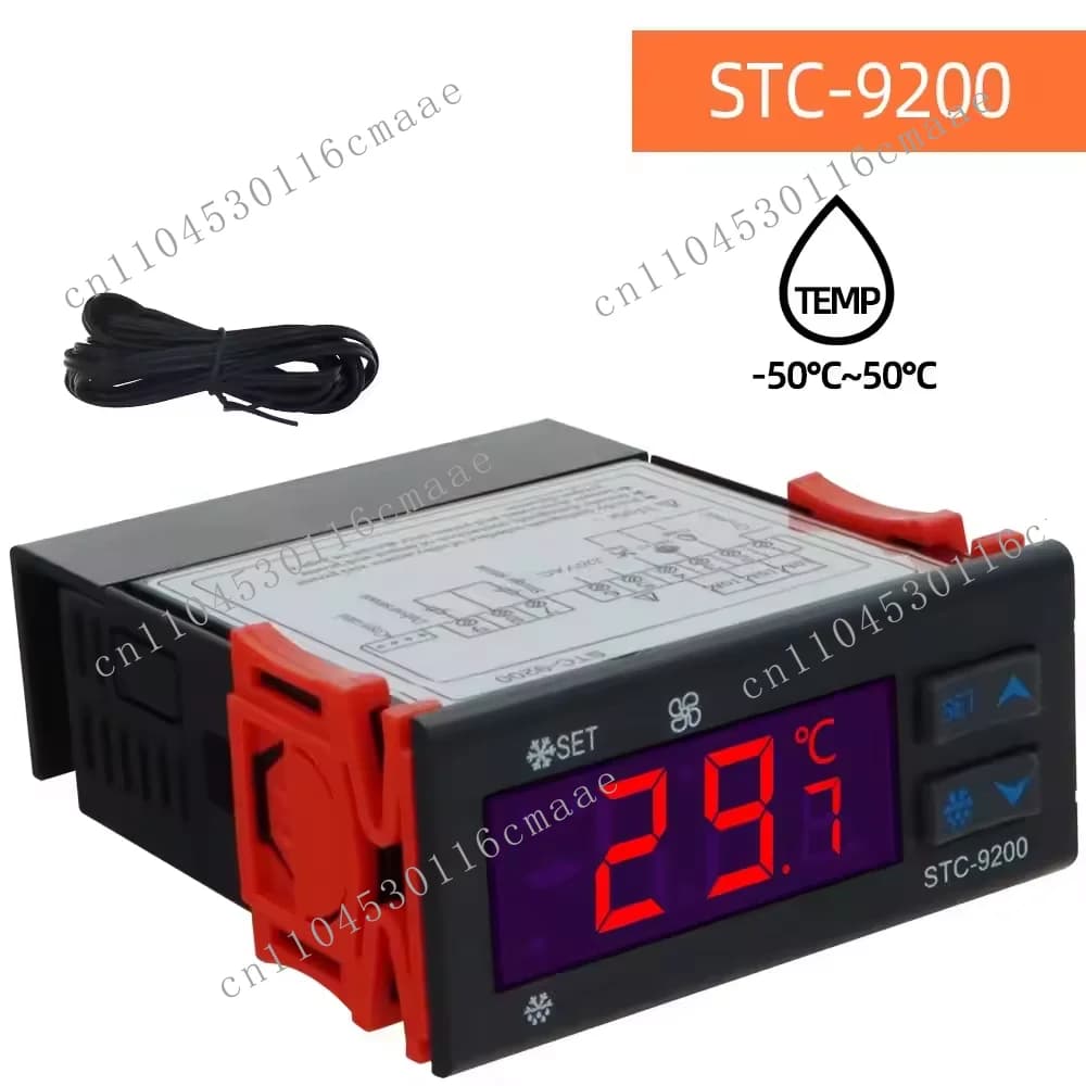 STC-9200 Refrigeration Defrost Fan Controller, Electronic Thermostat for Cold Storage, Refrigerator, Freezer STC-9200