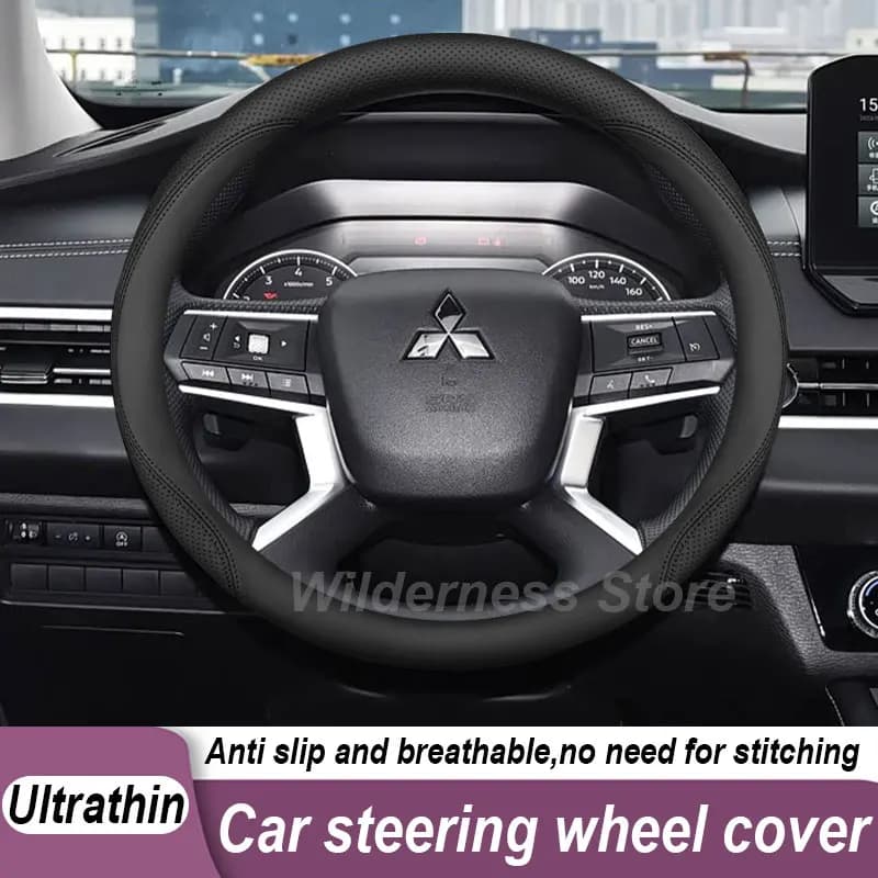 Hot Sales Car Steering Wheel Cover For Mitsubishi Outlander 1 2 3 MK3 2003-2027 PHEV Non Slip Steering Wheel Cover Accessories