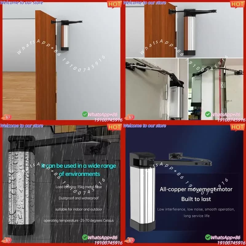 CE Certificate Intelligent Automatic Door Operator Automatic Door Opener Price Closed System Modern Automatic Door Operators