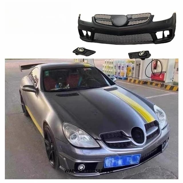 Body Kit for Mercedes  SLK R171 Upgrade Front Bumper Grille Fog Light R171 AMG Style Body Kit