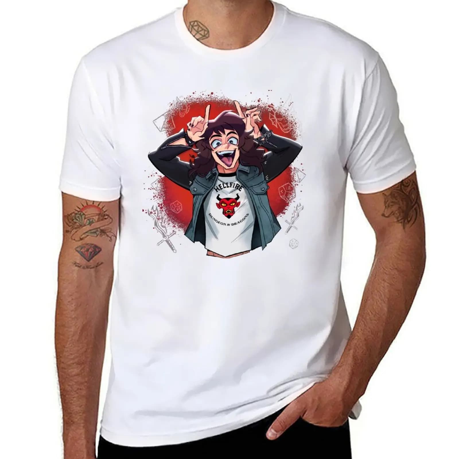 Very rare things of Eddie Munson T-Shirt funny t shirts man t shirt man casual T-Shirt