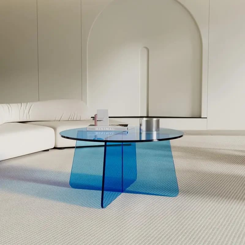 Acrylic minimalist household side table, living room sofa corner table, coffee table